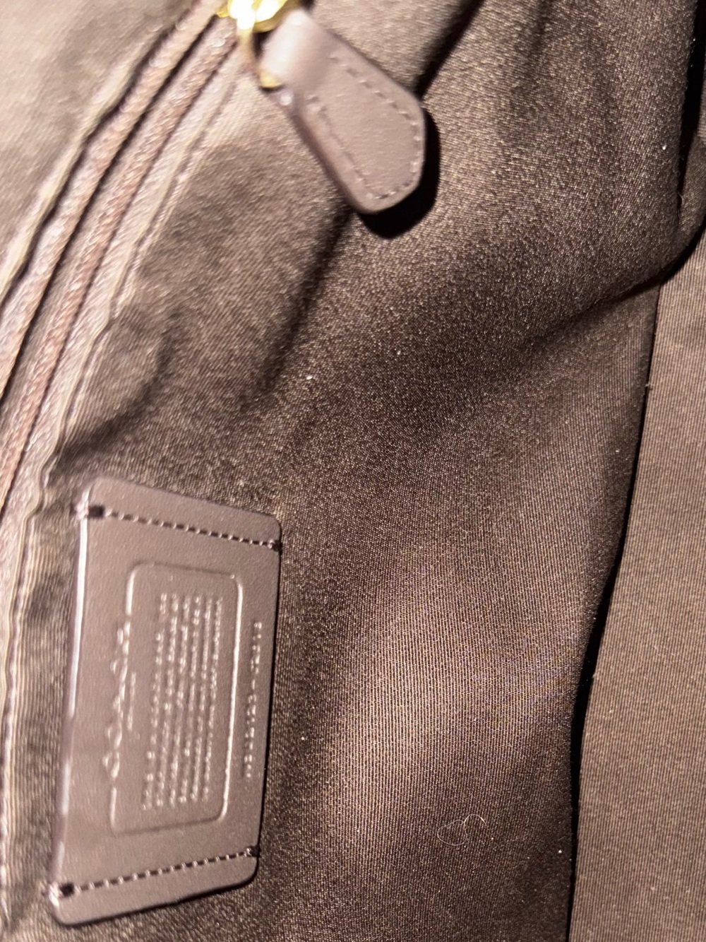 COACH Brown Leather Shoulder Bag - Picture 4 of 4